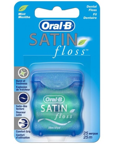 ORAL-B DENTAL FLOSS SATIN MINT