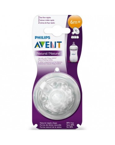 AVENT TETINE NATURAL 6M+